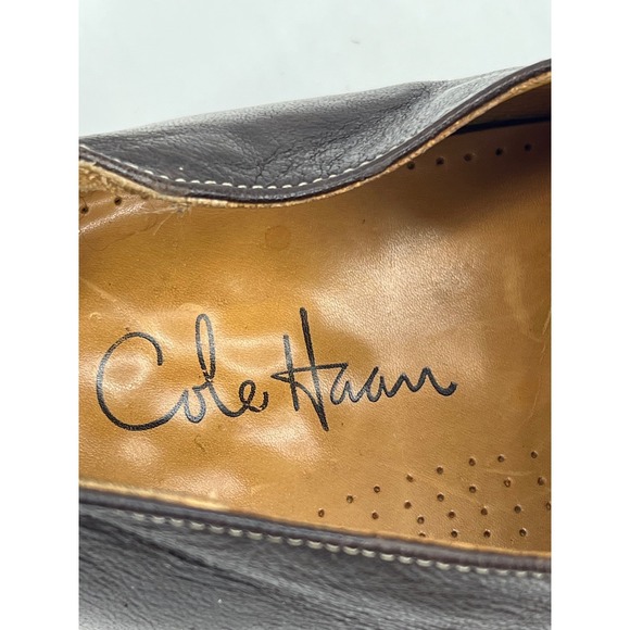 COLE HAAN Mens Brown Leather Dress Shoes Oxford Casual Lace Up 13M - Picture 10 of 13